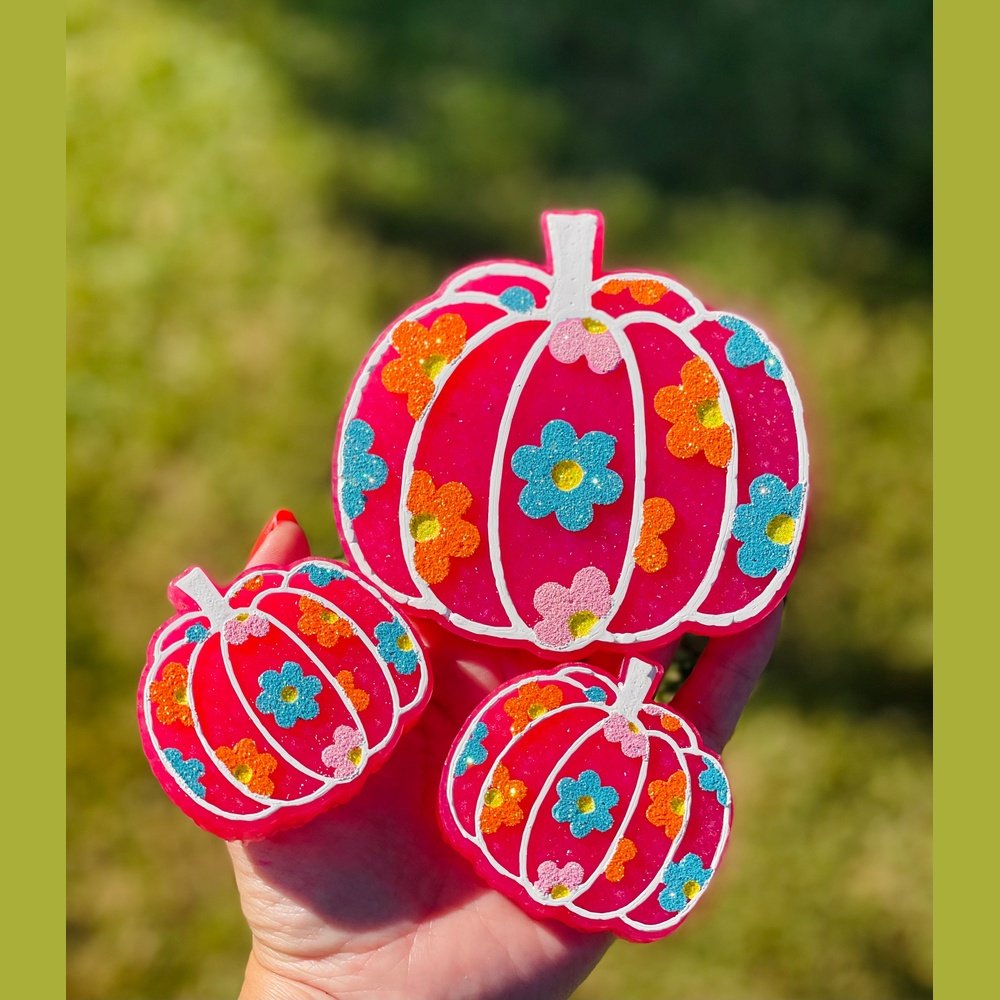 Floral pumpkin SET (flash dance)