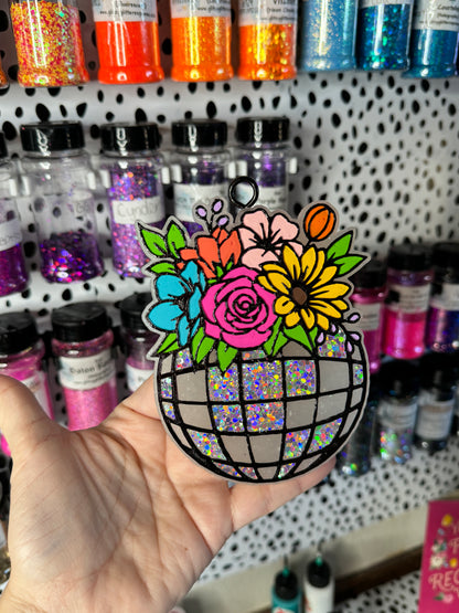 Floral disco ball