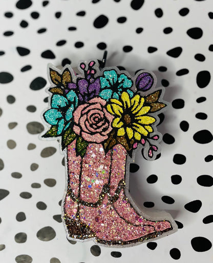 Floral cowgirl boots